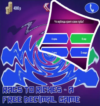 Millionaire maths game