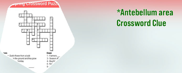 Play areas crossword